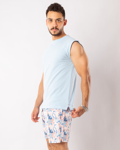 Blue Basic Top Tank