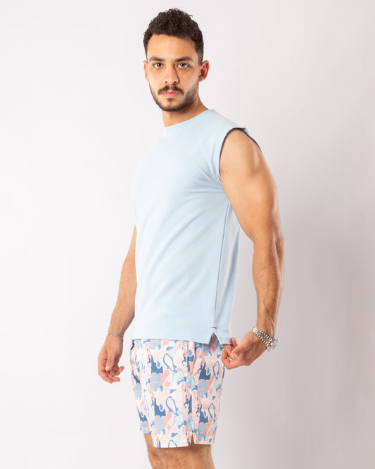 Blue Basic Top Tank