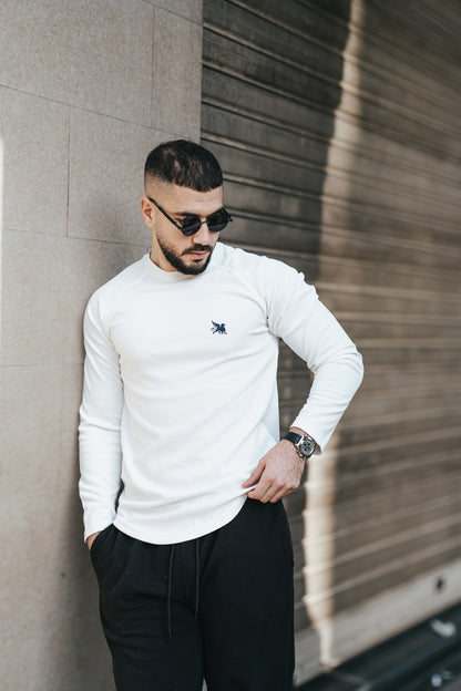 Winter Long Basic T-Shirt - White