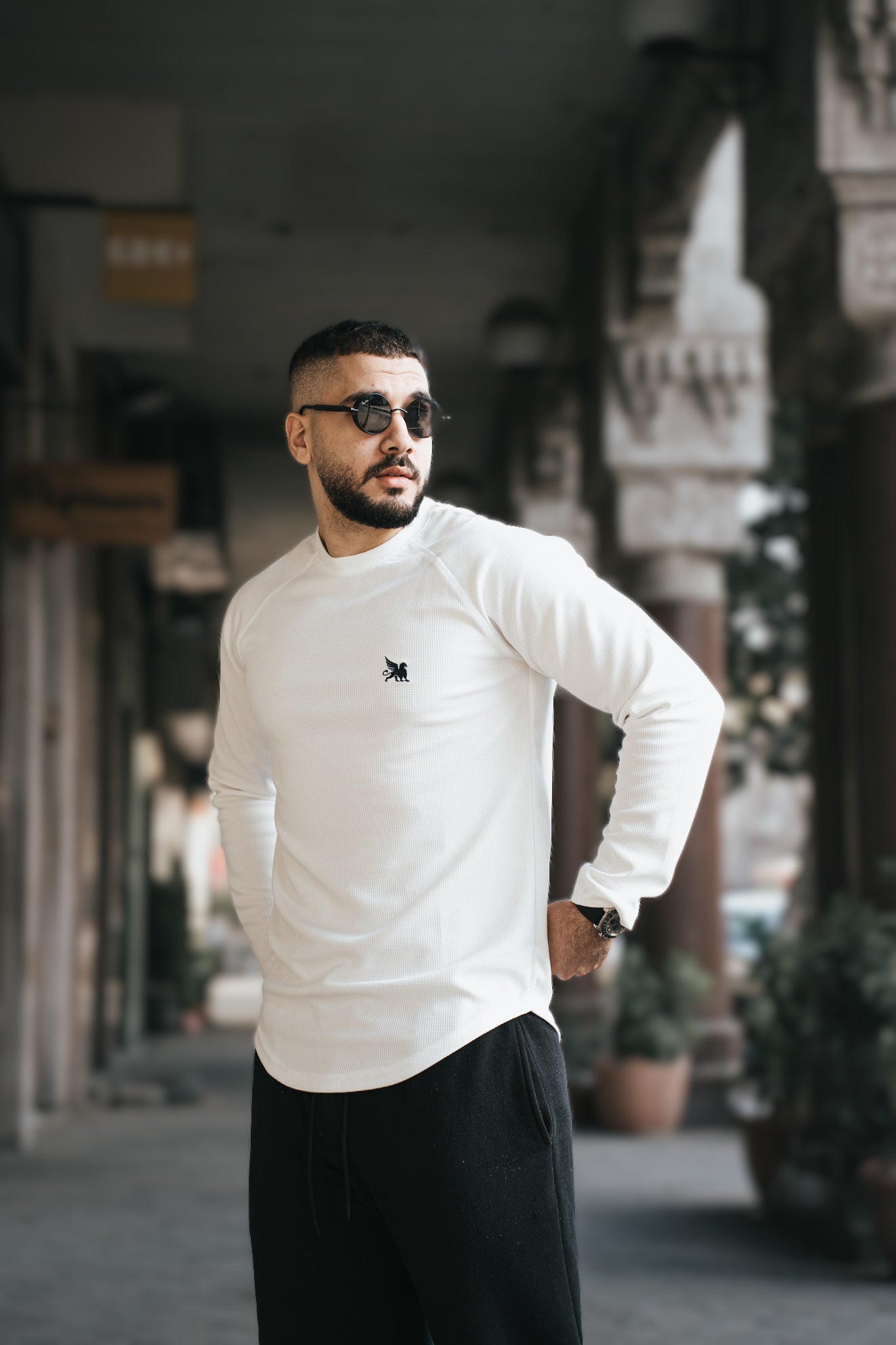 Winter Long Basic T-Shirt - White