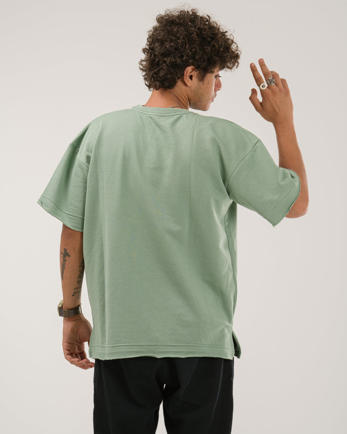 Oversized Butterfly T-Shirt - Mint Green