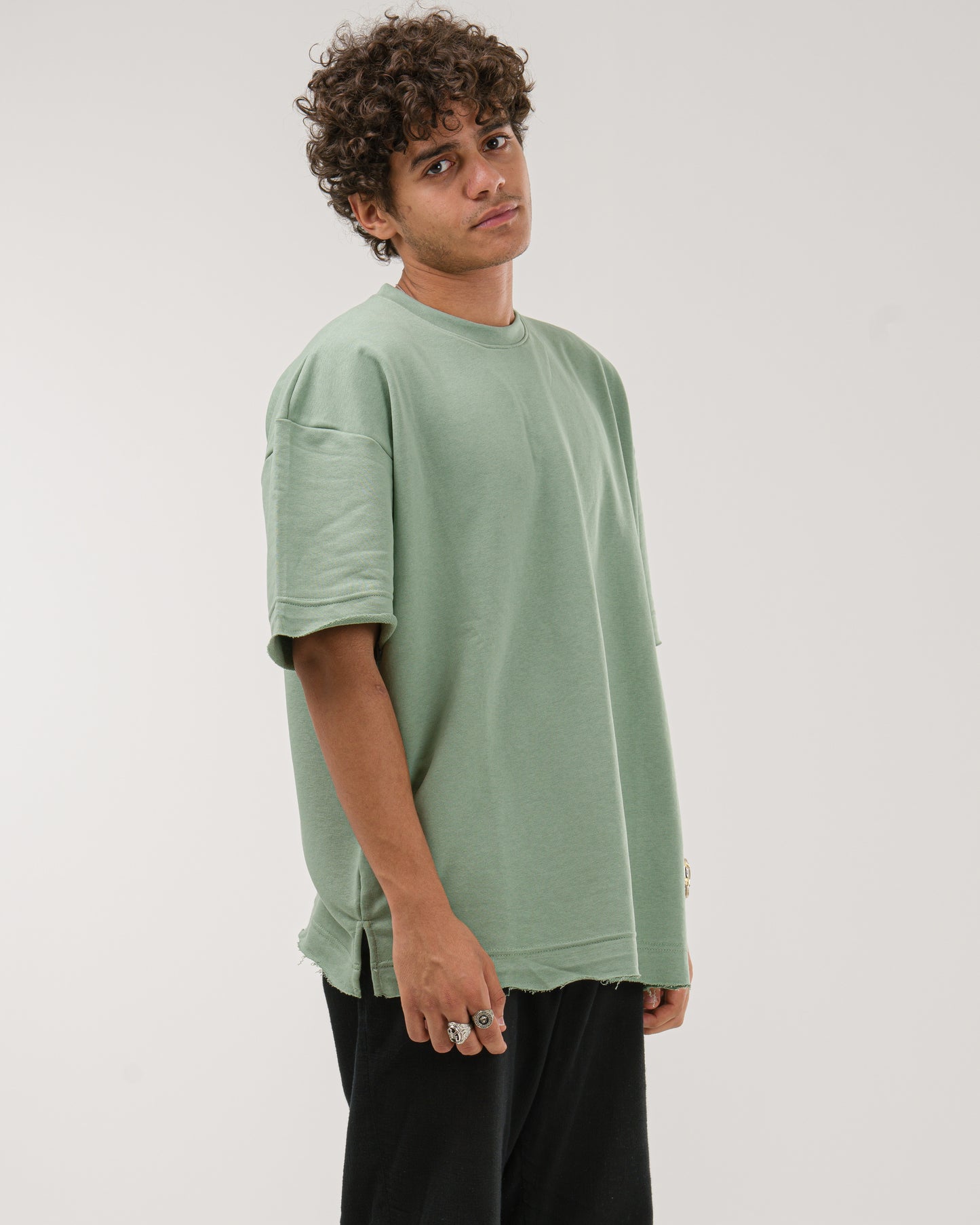 Oversized Extinct Beast T-Shirt - Mint Green