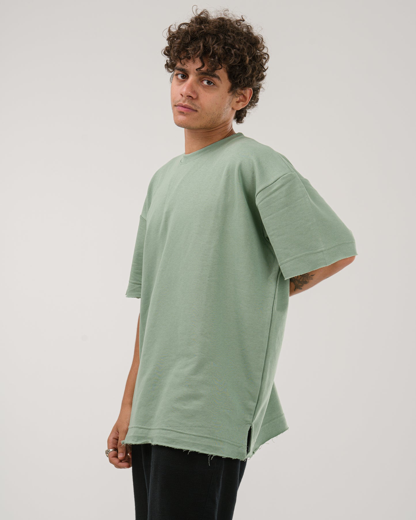 Oversized Extinct Beast T-Shirt - Mint Green