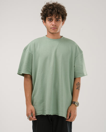 Oversized Extinct Beast T-Shirt - Mint Green