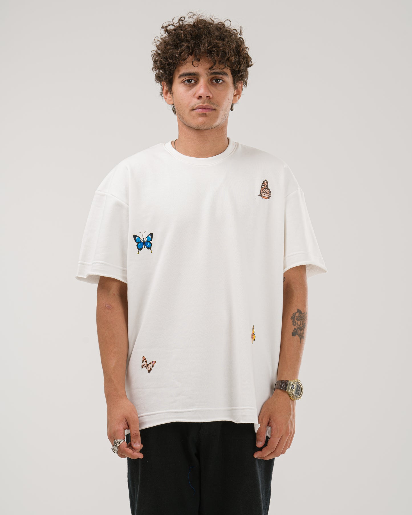 Oversized Butterfly T-Shirt - White