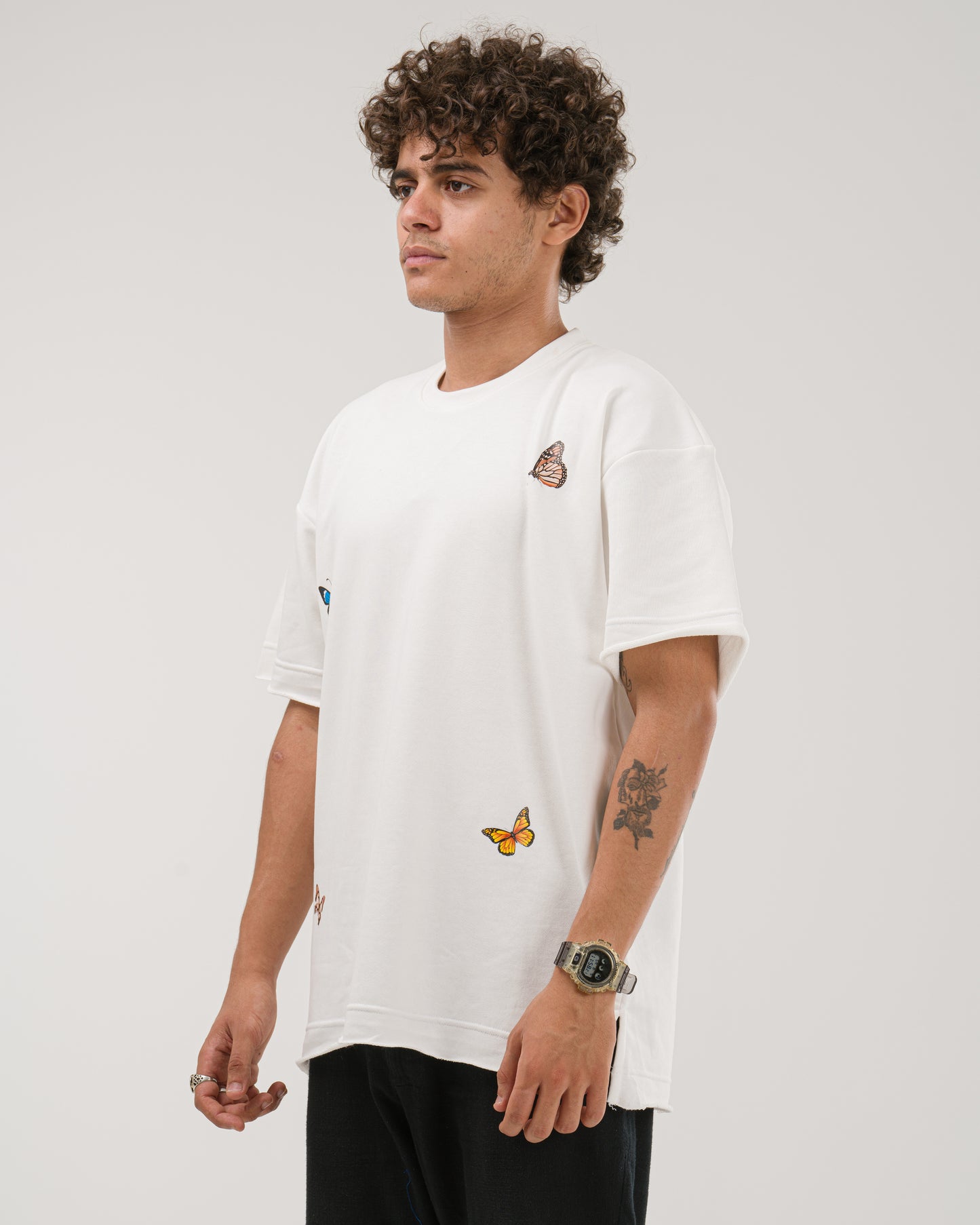 Oversized Butterfly T-Shirt - White