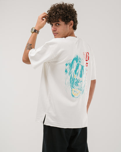 Oversized Extinct Beast T-Shirt - White