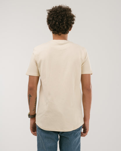 Beige Crew Neck T-Shirt