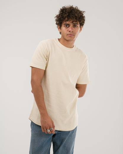 Beige Crew Neck T-Shirt